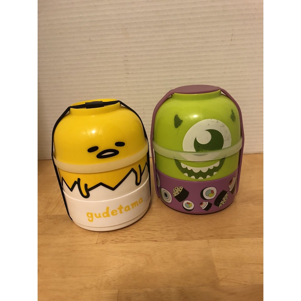 Bento Box, Food Storage, Set Of 2, Each Set Has Three Compartments